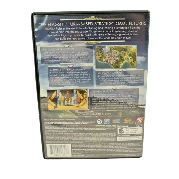 2K Games - Sid Meiers Civilization V (PC DVD-Rom, 2010) - Picture 4 of 5